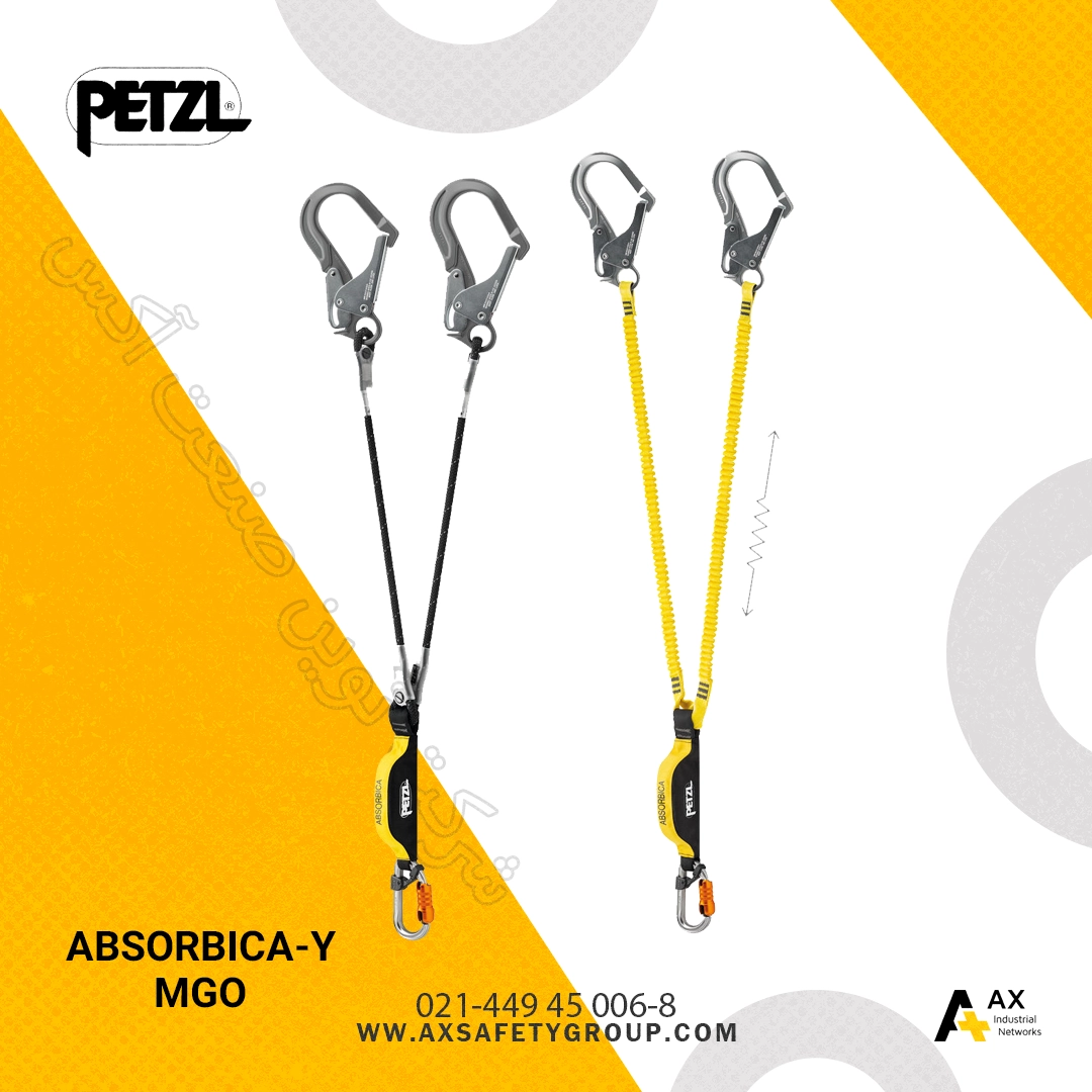 لنیارد جاذب انرژی دو شاخه مدل ABSORBICA-Y MGO پتزل (Petzl) لنیارد جاذب انرژی دو شاخه مدل ABSORBICA-Y MGO پتزل (Petzl)
