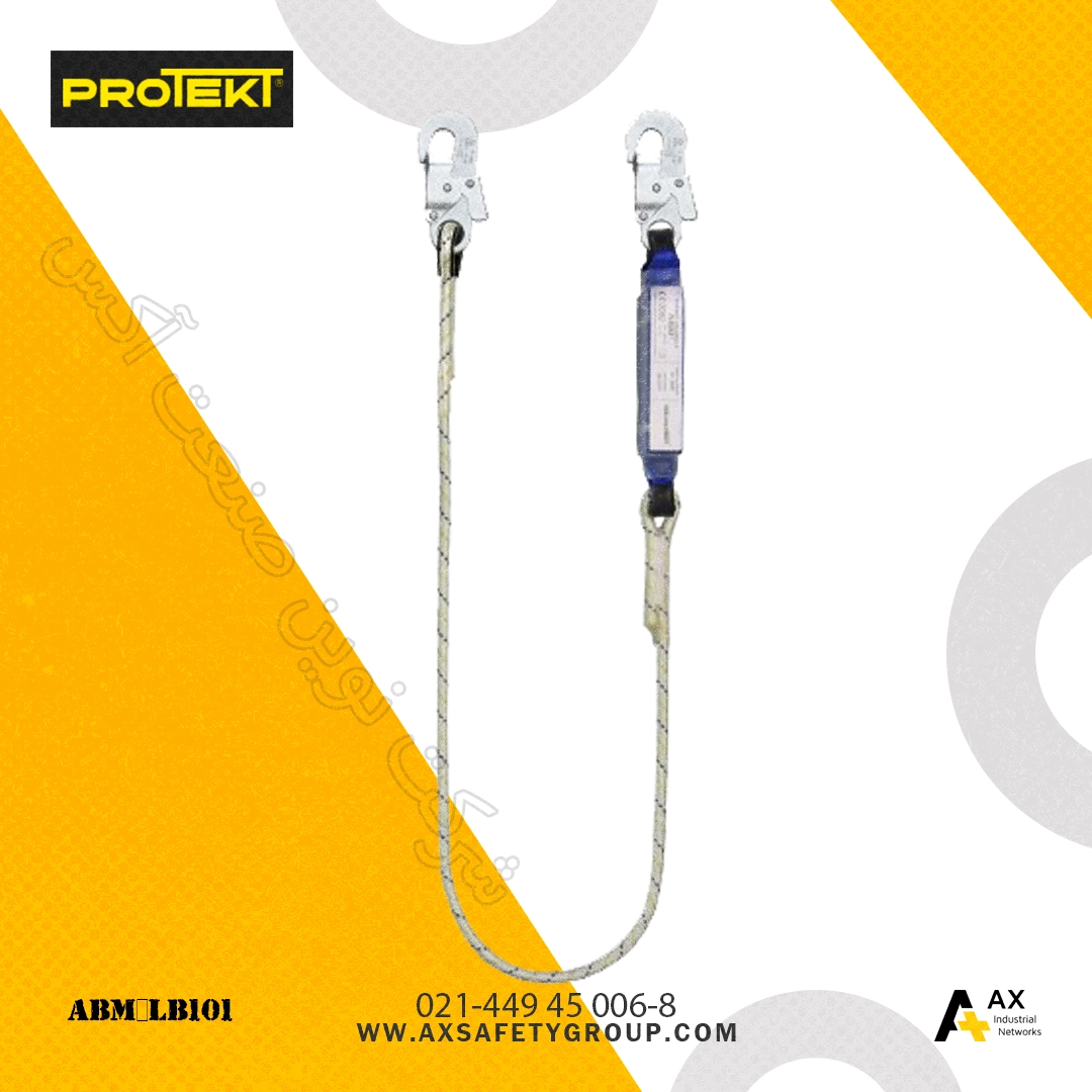 طناب رابط تک شاخه ضد شوک پروتکت Protekt مدل ABM+LB101 طناب رابط تک شاخه ضد شوک پروتکت Protekt مدل ABM+LB101